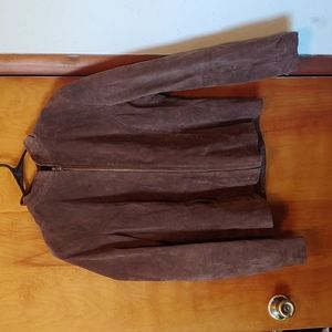 (R)elativity Brown Suede Jacket